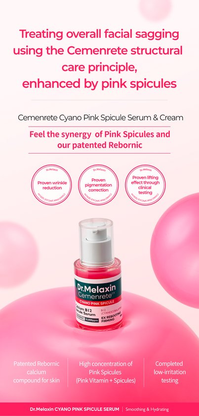 Dr.Melaxin Calcium Cemenrete serum - Cyano Pink Spicule - 30 ml