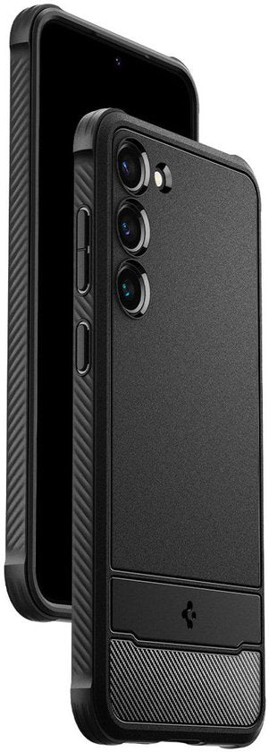 Spigen Rugged Armor hoesje - Samsung Galaxy S23 - Zwart