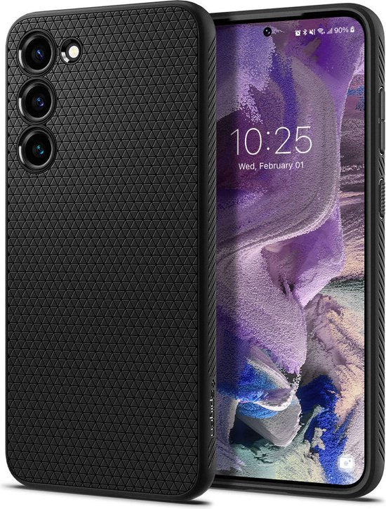 Spigen Liquid Air hoesje - geschikt voor Samsung Galaxy S23 - back cover - Zwart