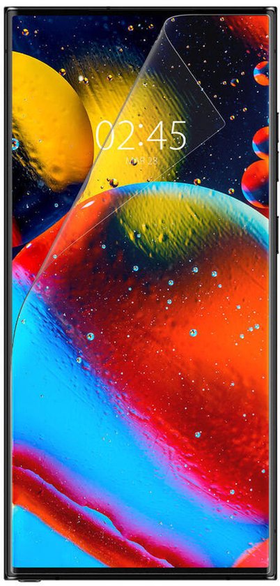 Spigen Neo Flex Solid screenprotector - geschikt voor Samsung Galaxy S23 Ultra - hoesjevriendelijk - set van 2