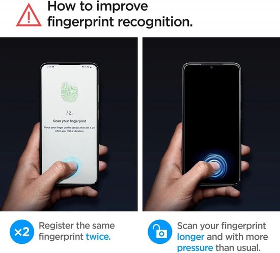 Spigen EZ Fit GLAS.tR screenprotector - geschikt voor Samsung Galaxy S24 Plus - set van 2