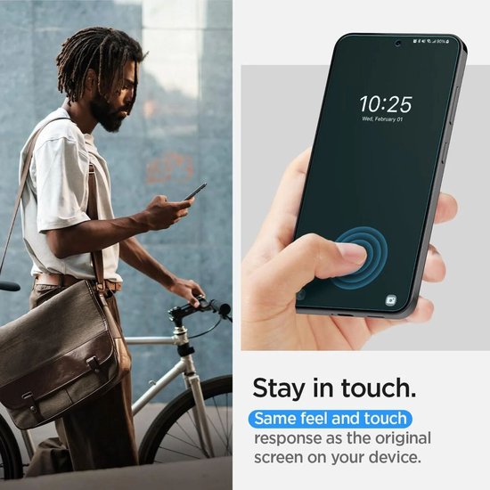 Spigen Samsung Galaxy S24 screenprotector - Neo Flex Solid - set van 2