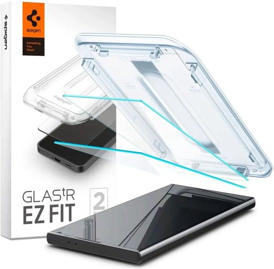 Spigen EZ Fit GLAS.tR screenprotector - Samsung Galaxy S24 Ultra - set van 2
