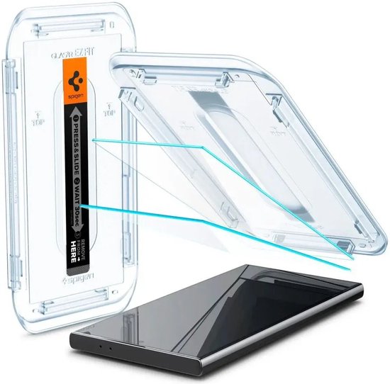 Spigen EZ Fit GLAS.tR screenprotector - Samsung Galaxy S24 Ultra - set van 2