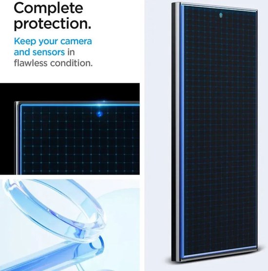 Spigen EZ Fit GLAS.tR screenprotector - Samsung Galaxy S24 Ultra - set van 2