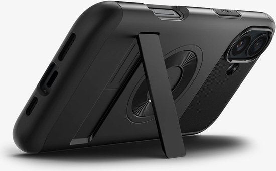 Spigen Slim Armor hoesje geschikt voor iPhone 16 - MagSafe - Zwart