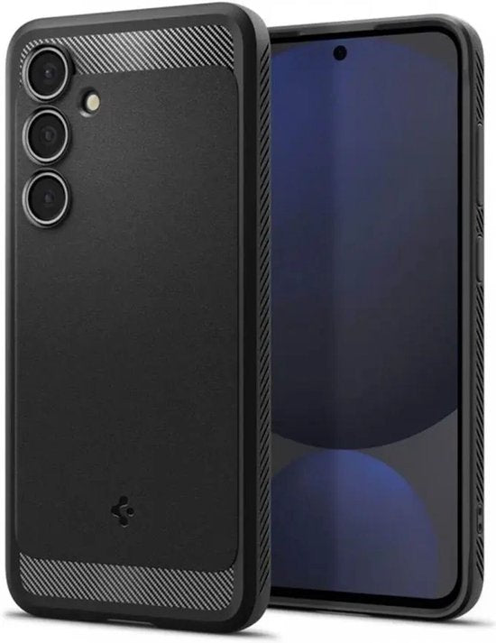 Spigen Samsung Galaxy S24 FE hoesje - Rugged Armor - Mat zwart