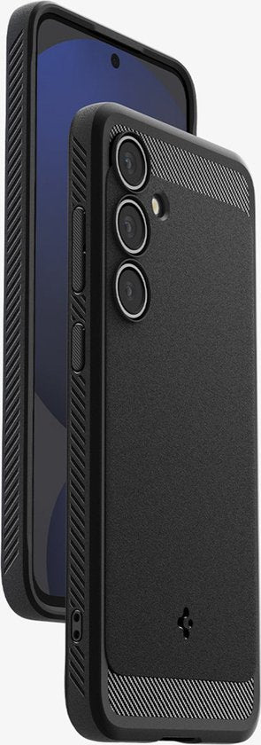 Spigen Samsung Galaxy S24 FE hoesje - Rugged Armor - Mat zwart