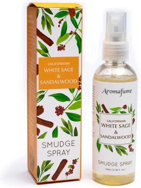 Aromafume smudge spray - witte salie en sandelhout - 100 ml