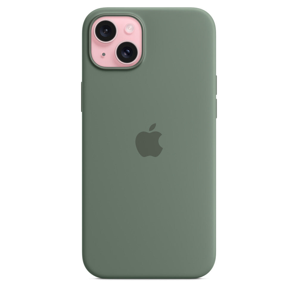 Apple iPhone 15 Plus Silicone Case with MagSafe - Cyprus Green