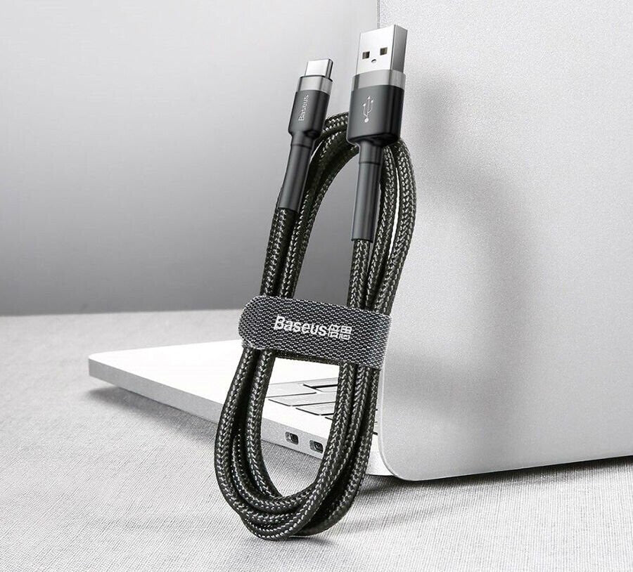 Baseus Cafule Cable USB to USB-C 3 A - 0.5 meter - Gray/Black