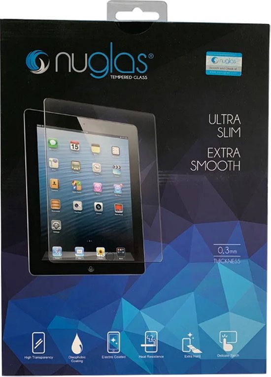 NuGlas glazen screenprotector voor iPad