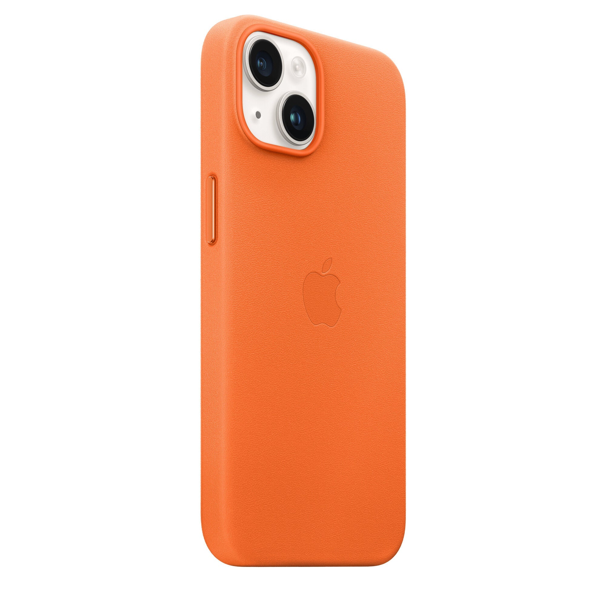 Apple iPhone 14 Leather Case met MagSafe - Oranje