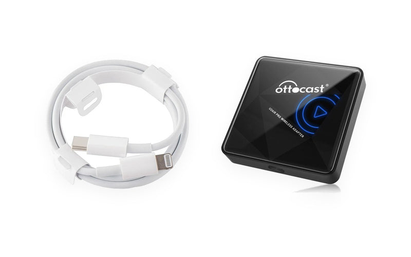 Apple USB-C-naar-Lightning-kabel en draadloze CarPlay-adapter