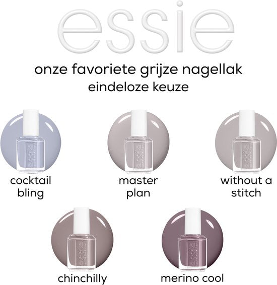Essie nagellak - original glanzend - 77 Chinchilly grijs - 13,5 ml