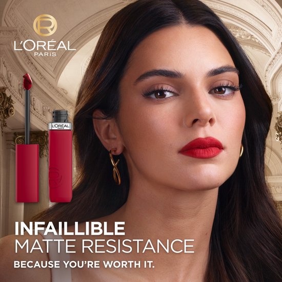 L'Oréal Paris Infaillible Matte Resistance lippenstift - 300 Sun Bathing - langhoudend vloeibaar met matte finish - 5 ml
