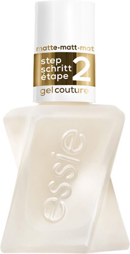 essie Gel Couture top coat - matte - versterkt en beschermt zonder UV-lamp - 13,5 ml