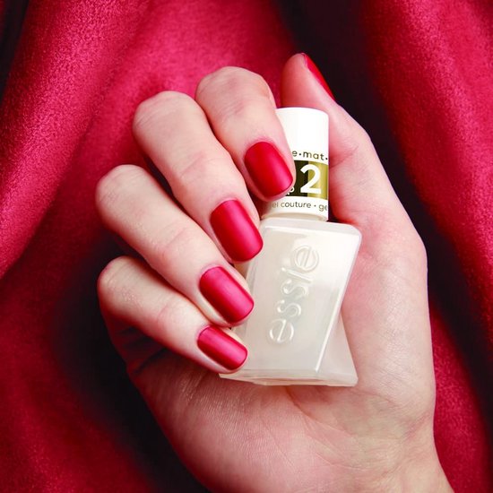 essie Gel Couture top coat - matte - versterkt en beschermt zonder UV-lamp - 13,5 ml