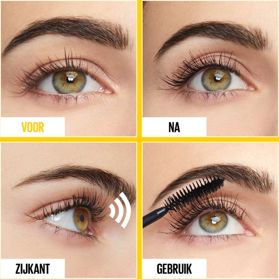 Maybelline New York Colossal Curl Bounce mascara - mega volume waterproof - Very Black - 10 ml
