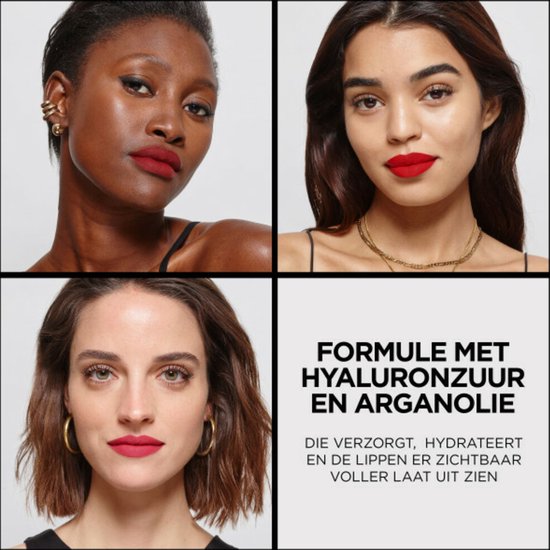L'Oréal Paris Color Riche Intense Volume Matte lipstick - 482 Le Mauve Indomptable - with hyaluronic acid and argan oil - 1.8 g