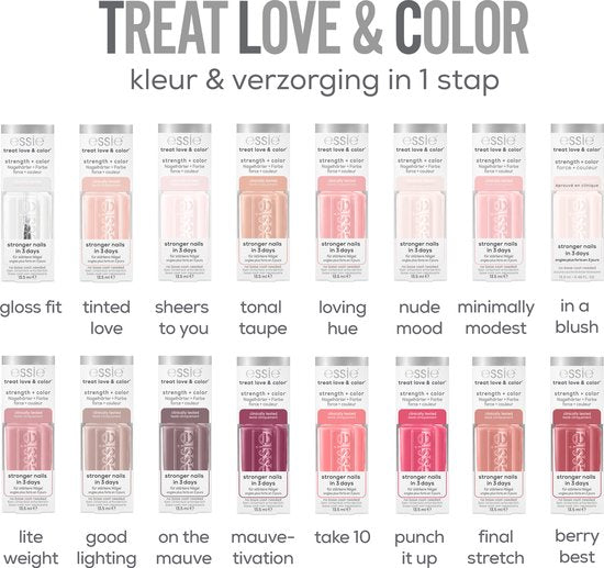 Essie Treat Love & Color nagelverharder - 7 tonal taupe - roze - 13,5 ml