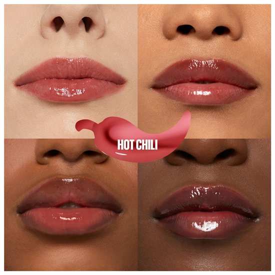 Maybelline Lifter Plump lipgloss - lip plumping met 5% Maxi-Lip en chilipeper - 5,4 ml - Hot Chili