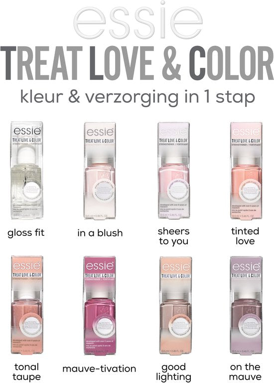 Essie Treat Love & Color nagellak - metallic - 151 Glow the Distance - Goud