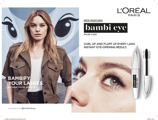 L'Oréal Paris Bambi Eye by False Lash mascara - Zwart