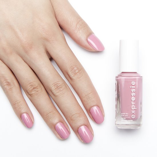 essie Expressie nail polish - 200 In the Time Zone - quick-drying - 10 ml - Pink