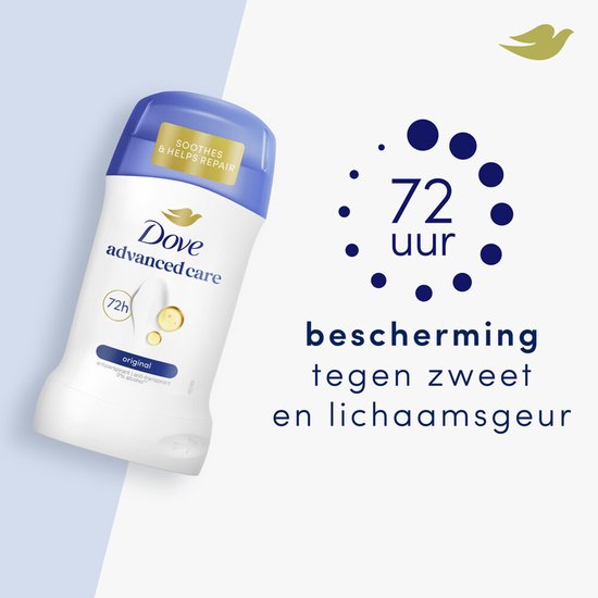 Dove deodorant stick - Advanced Care Original - antiperspirant 72-hour protection - 50 ml