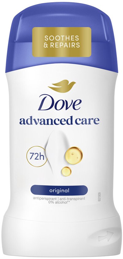 Dove deodorant stick - Advanced Care Original - antiperspirant 72-hour protection - 50 ml