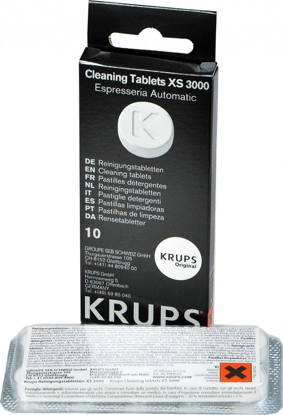 Krups XS3000 koffiemachinereiniger - geschikt voor Dolce Gusto en Nespresso - 10 stuks