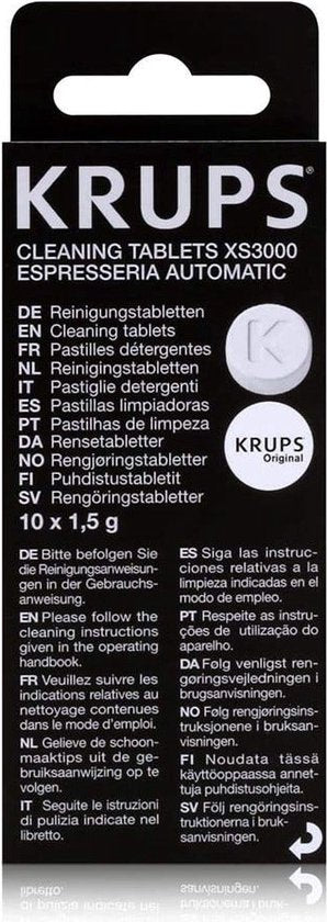Krups XS3000 koffiemachinereiniger - geschikt voor Dolce Gusto en Nespresso - 10 stuks