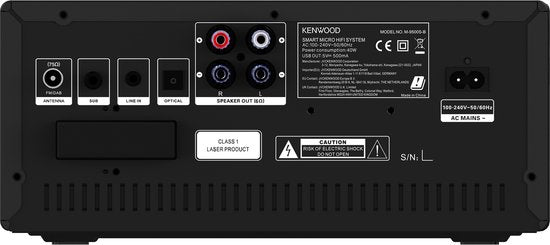 Kenwood M-9500SB micro hifi-systeem - smart - WiFi - Zwart