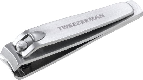 Tweezerman nagelknipper - gebogen precisieblad - RVS