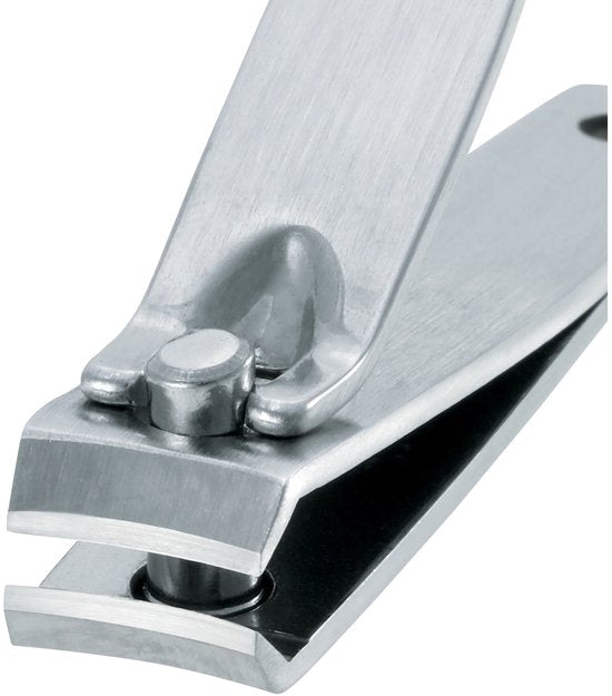 Tweezerman nagelknipper - gebogen precisieblad - RVS