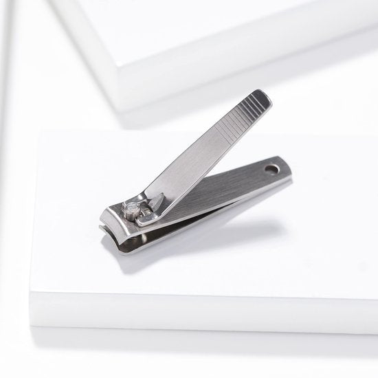 Tweezerman nagelknipper - gebogen precisieblad - RVS