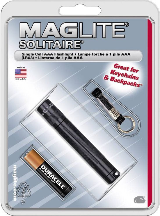 Maglite Solitaire zaklamp - AAA batterij - Zwart