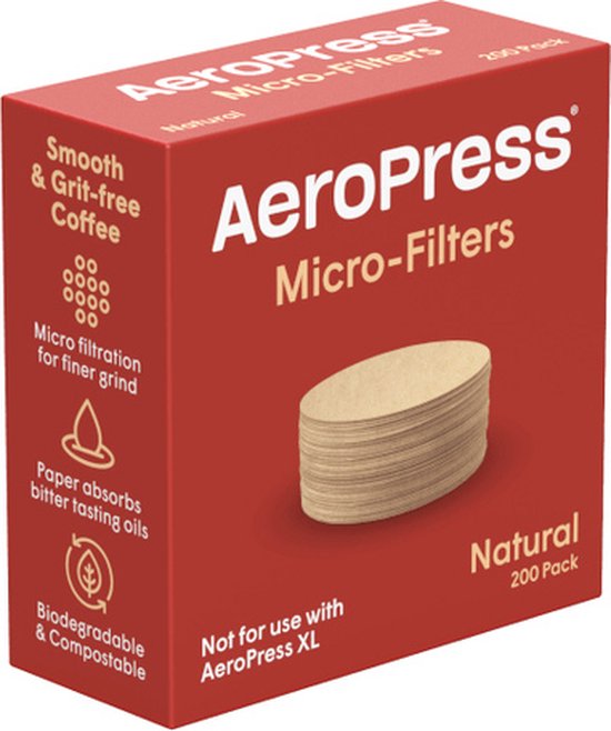 AeroPress filters - standaard maat - 200 stuks - Bruin