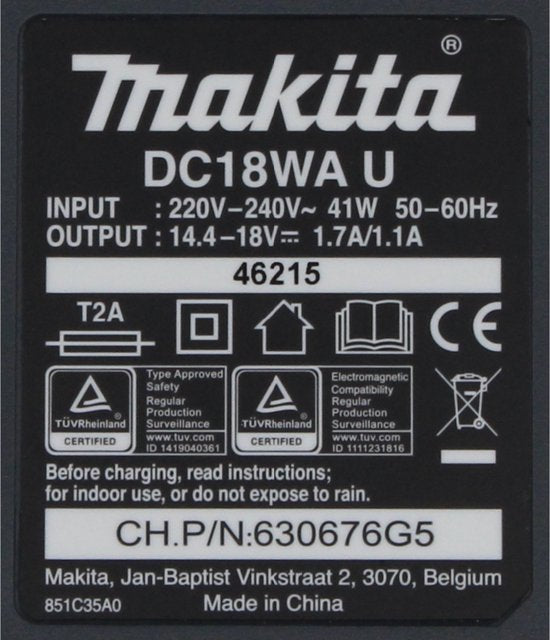 Makita acculader - DC18WA - 14,4V G-serie Li-Ion