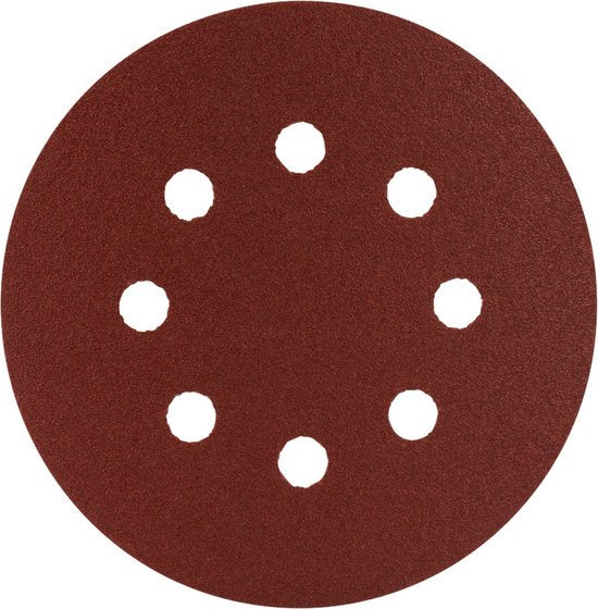 Makita schuurschijf set van 10 - P-43577 - 125 mm korrel K120 - Rood