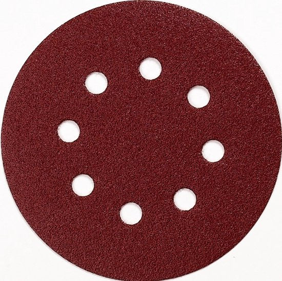 Makita schuurschijf set van 10 - 125 mm K240 - rood