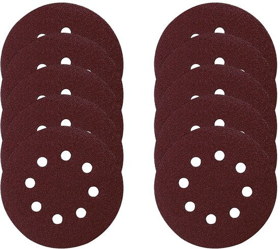 Makita schuurschijf set van 10 - 125 mm K240 - rood