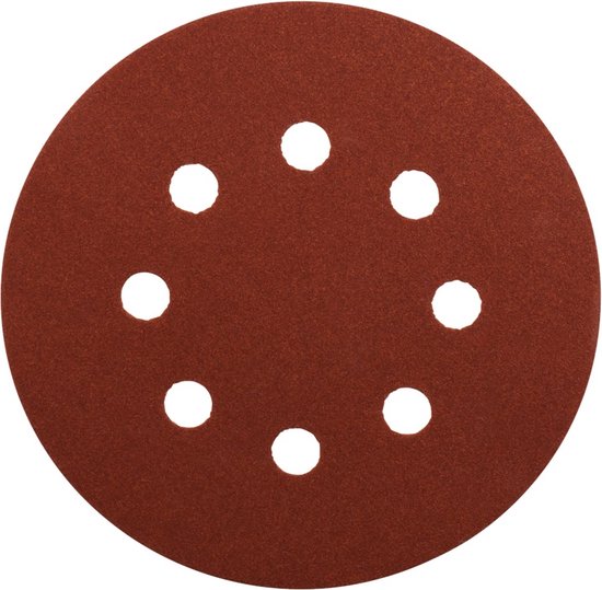 Makita schuurschijf set van 10 - 125 mm K240 - rood