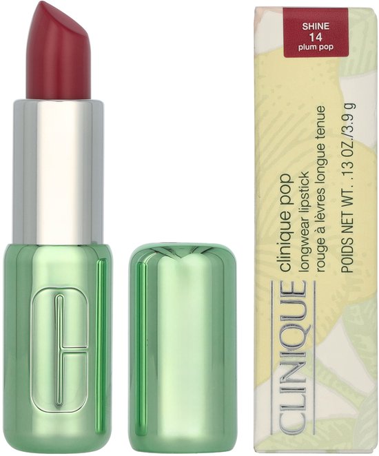 Clinique Pop Longwear Shine lipstick - 14 Plum Pop - 3.9 g
