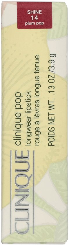 Clinique Pop Longwear Shine lipstick - 14 Plum Pop - 3.9 g