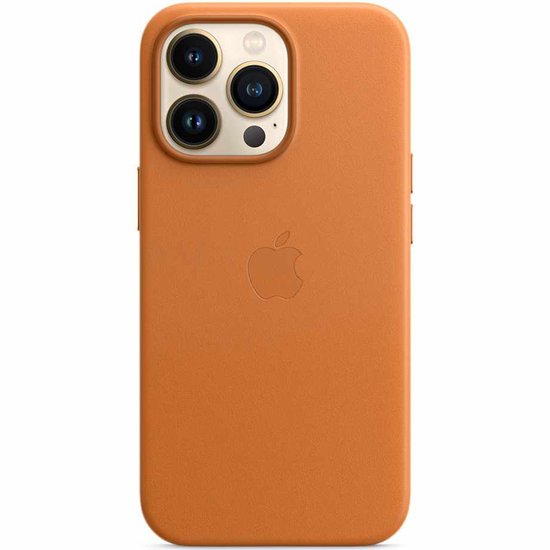 Apple iPhone 13 Pro Max leren hoesje - MagSafe - Goudbruin