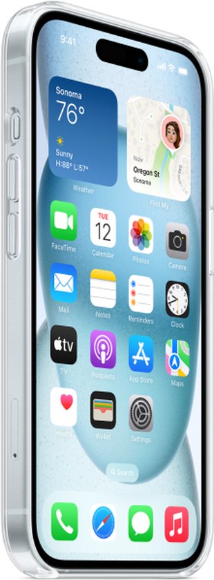 Apple transparant hoesje - iPhone 15 Plus - MagSafe