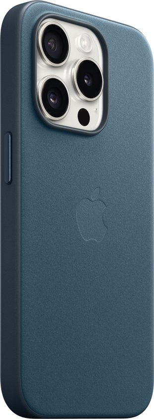 Apple FineWoven hoesje - iPhone 15 Pro - MagSafe - Pacific Blue
