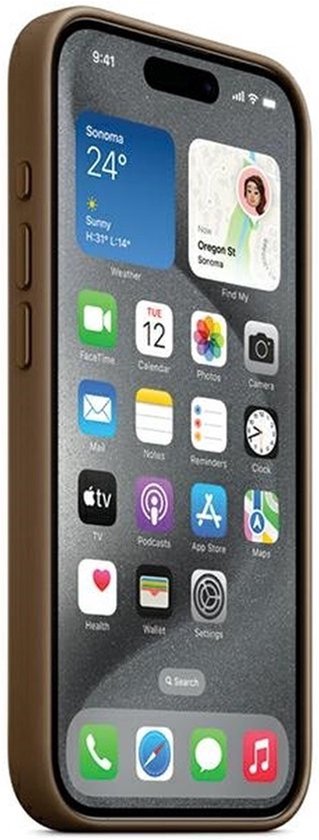 Apple iPhone 15 Pro Max FineWoven hoesje - MagSafe - Taupe